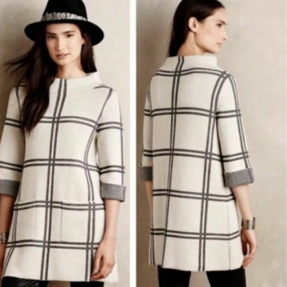 NEW  Anthropologie Moth Paned Sweater Tuni…